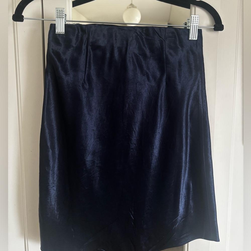 Babaton Blue Mini Skirt